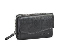 STILORD Carina Estilo Monedero Mujer Piel Auténtica Mediana - Cartera con Bloqueo RFID para Mujer de Piel - como Billetera Retro Monedero Cremallera con Caja de Regalo Color:Negro