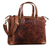 STILORD 'Claire' Bolso de Negocios Mujer Cuero Genuino 15 Pulgadas | Maletín | Bolsa para Portátil DIN A4 | Bolso de Hombro y de Mano para Oficina, Color:Kara - Cognac