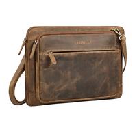 STILORD Clarity Funda para Portátil 15-16 Pulgadas Cuero para Hombre Maletín Delgado Acolchado con Correa Extraíble - Bolsa Laptop Piel para Trabajo Oficina y Universidad Color:marrón - Medio