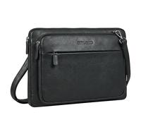 STILORD Clarity Funda para Portátil 15-16 Pulgadas Cuero para Hombre Maletín Delgado Acolchado con Correa Extraíble - Bolsa Laptop Piel para Trabajo Oficina y Universidad Color:Negro