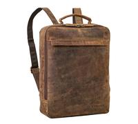 STILORD 'Claudio' Mochila Cuero para Hombre y Mujer Mediana Mochila para Portátil 13-14 Pulgadas Daypack para Estudiantes Backpack Trabajo Mochila Urbana Piel Auténtica, Color:colorado - marrón