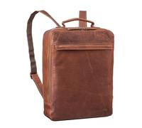 STILORD 'Claudio' Mochila Cuero para Hombre y Mujer Mediana Mochila para Portátil 13-14 Pulgadas Daypack para Estudiantes Backpack Trabajo Mochila Urbana Piel Auténtica, Color:cognac-marrón