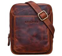 STILORD Costa Mariconera Cuero para Hombres Bolso Pequeño Vintage para Hombres Bolsito Mensajero Bolsa de Hombro o Bandolera Piel Auténtico Color:Kara - Cognac
