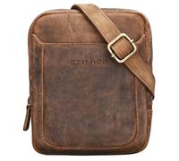 STILORD Costa Mariconera Cuero para Hombres Bolso Pequeño Vintage para Hombres Bolsito Mensajero Bolsa de Hombro o Bandolera Piel Auténtico Color:marrón - Medio