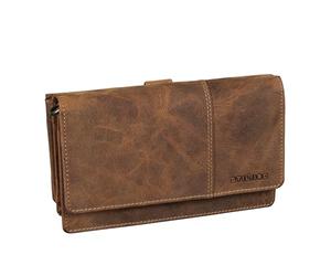 STILORD 'Darla' Cartera de Mujer de Cuero 3 en 1 Bolso Movil Monedero Bolso Hombro Grande con 9 Compartimentos para Tarjetas Protección RFID Billetera de Cuero Auténtico, Color:Bergamo - marrón