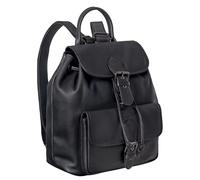 STILORD Destiny Mochila Ciudad Mujer Cuero Bolso Bandolera Vintage Elegante Mochila Portatil 13,3 Pulgadas Bolso Trabajo Universidad de Auténtica Piel Color:Negro
