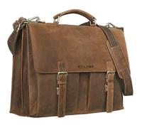STILORD «Detroit Maletín de piel para hombre, grande, vintage, para ordenador portátil de 15,6 a 16 pulgadas, bolso de oficina, bolso de negocios, bolso de profesor, bolso de piel auténtica, talla XL