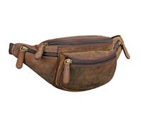 STILORD 'Eliah' Riñonera o Bolsa de Cuero Vintage Bolso de Cintura Cadera o cinturón para Hombre y Mujer para Deportes Running Fiestas Ocio o Aire Libre, Color:Colorado - marrón