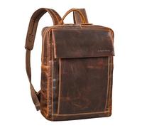 STILORD 'Eliano' Mochila Cuero Genuino Mujer y Hombre - Mochila Cuero Portatil 15-16 Pulgadas - Mochila Viaje Grande Ideal con Sistema de Acoplamiento para Carrito, Color:luino - marrón