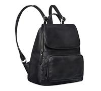 STILORD Ellie Mochila de Moda para Mujer Bolso Mochila Pequeña de Cuero Genuino Mochila para Trabajo Vintage Mini Backpack Pelle Color:Negro