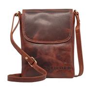 STILORD Ellis Bolsa de Teléfono Móvil de Cuero Bolso Bandolera Crossbody Pequeño Monedero de Cartera Cruzada Estilo Vintage de Piel Auténtica Color:Porto - marrón