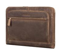 STILORD Elton Carpeta de Conferencias A4 Piel Vintage Bolsa de Portátil 13,3 Pulgadas Portadocumentos Funda MacBook Portafolio Maletín de Trabajo Cuero Color:marrón - Medio