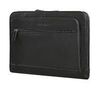STILORD 'Elton' Carpeta de Conferencias A4 Piel Vintage Bolsa de Portátil 13,3 Pulgadas Portadocumentos Funda MacBook Portafolio Maletín de Trabajo Cuero, Color:Negro