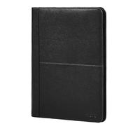 STILORD 'Emery' Carpeta de Conferencias A4 de Cuero Auténtico - Portadocumentos Profesional con 9 Ranuras para Tarjetas Carpeta Organizadora Ejecutiva Oficina Trabajo, Color:Negro
