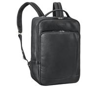 STILORD Emmanuel Grande Mochila Piel Hombre y Mujer Mochila Laptop 15.6-16 Pulgadas Universidad Oficina Vintage Bolso Viaje Daypack Mochila Portatil Cuero Auténtico Color:Negro