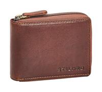 STILORD 'Ernie' Monedero Piel Hombre Pequeño - Cartera Mujer Piel Auténtica Delgada Billetera de Cuero con Bloqueo RFID y NFC Antirrobo - Carteras para Hombre y Mujer, Color:Kara - Cognac