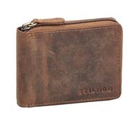 STILORD 'Ernie' Monedero Piel Hombre Pequeño - Cartera Mujer Piel Auténtica Delgada Billetera de Cuero con Bloqueo RFID y NFC Antirrobo - Carteras para Hombre y Mujer, Color:marrón - Medio