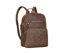 STILORD Fabienne Mochila Mujer Casual Pequeña Cuero Ajustable Correa para el Hombro Anti-Ladrones Todos Bolsa los Días Vendimia Color:Colorado - marrón