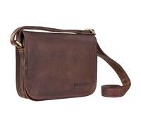 STILORD Fanny Intemporal Bolso Bandolera Señoras Bolso Bandolera Cuero Mediano Bolso Vintage Mujeres Bolso Mensajero Piel Genuina Pequeño Color:Cognac marrón Oscuro