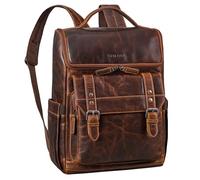 STILORD 'Gian' Mochila de Cuero para Hombre y Mujer - Moderna Mochila de Trabajo Grande para Portátiles de 15.6-16 Pulgadas - Piel Mochila Premium para Oficina y Viajes