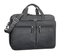 STILORD 'Gigantus' Maleta Porta Documentos Cuero XXL para portátil de 17,3 a 19 Pulgadas Bolso Bandolera maletín portátil Piel Auténtica, Color:Antracita