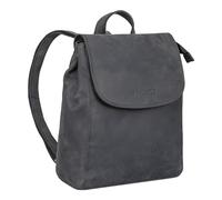 STILORD Hazel Mochila Mujer Elegante de Cuero Vintage Backpack Bolso Ordenador de 13,3 Pulgadas Mochila de Día de la Ciudad de Auténtica Piel Color:Carbon - Gris