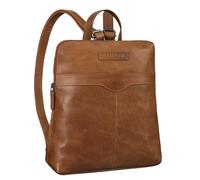 STILORD 'Heidi' Elegante Mochila de Piel Genuina para Señoras - Bolso Vintage Retro City - Pequeña Mochila de Día, Color:tropica - marrón