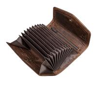 STILORD 'Holden' Cartera de Cuero para Tarjetas de Crédito - Mini Billetera RFID para Hombre - Pequeño Monedero de Cuero Genuino en Elegante Caja de Regalo, Color:Soria - marrón