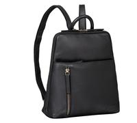 STILORD Holly Mochila Pequeña Mujer Cuero Vintage Daypack Backpack Bolso Bandolera Mochila Casual Bolsa de Mano Bolso de Viaje de Auténtica Piel Color:Negro