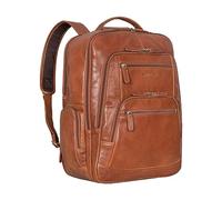 STILORD 'Igor' Mochila Grande Hombres y Mujeres Piel Auténtica para Portátil 18 Pulgadas Cuero de Profesores Estudiantes Viaje Oficina y Negocios, Color:maraska - marrón