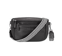 STILORD 'Iowa' Bolso Riñonera Mujer Cuero Pecha con Correa Trenzada de Moda Ocio Festival Fiesta Estilo Vintage Boho, Color:Negro