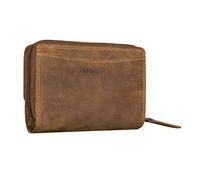 STILORD 'Jade' Cartera Mujer Piel Grande RFID Monedero Mujer Cuero Vintage Portemonnaie con Cremallera Billetera Tarjetero, Color:Bergamo - marrón