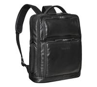 STILORD Jayden Mochila de Negocios para Hombre de Cuero Auténtico - Mochila Vintage con Compartimento para Portátil 15 16 17" para Trabajo, Universidad y Viajes Color:Negro