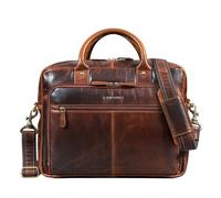 STILORD "Jerome Maletín Portátil Cuero Autentico 15,6 Pulgadas | Bolso Portadocumentos Hombre Piel | Bandolera Portatil Grande A4 Vintage Bolso Mensajero Negocios Marrón