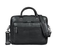 STILORD "Jerome Maletín Portátil Cuero Autentico 15,6 Pulgadas | Bolso Portadocumentos Hombre Piel Negro | Bandolera Portatil Grande A4 Vintage Bolso Mensajero Negocios