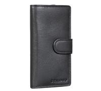 STILORD 'Jewel' Billetero Mujer Piel Cartera Bloqueadora RFID Monedero Tarjetero Cuero Original Señora Regalo, Color:Negro