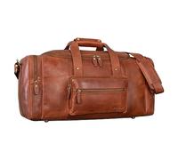 STILORD Journey Bolsa de Viaje Piel Bolsa Grande Bolsa Fin de Semana Bolsa de Equipaje de Mano Bolsa Deporte Mujer Hombre Vintage Color:Andorra - marrón