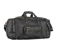 STILORD Journey Bolsa de Viaje Piel Bolsa Grande Bolsa Fin de Semana Bolsa de Equipaje de Mano Bolsa Deporte Mujer Hombre Vintage Color:Negro