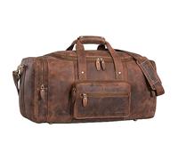 STILORD Journey Bolsa de Viaje Piel Bolsa Grande Bolsa Fin de Semana Bolsa de Equipaje de Mano Bolsa Deporte Mujer Hombre Vintage Color:aneto - marrón