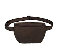 STILORD Jules Riñonera de Piel Vintage o pequeño Bolso Bandolera de Cadera para Hombres y Mujeres Bolsa cinturón con Correa para móvil Fiesta Deporte Viaje Color:marrón Oscuro - Opaco