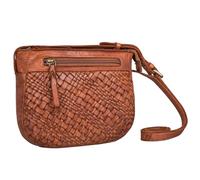 STILORD 'Jutta' Bolso Mujer Piel Pequeño - Vintage Bolso Trenzado Bolso Bandolera Bolso Cuero Genuino Bolsa Cruzado Bolso de Mano con Bandolera Ajustable para Señoras, Color:albi - washed - cognac