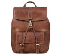 STILORD 'Kacey' Mochila Cuero Vintage Mujer Mochila Ordenador Portátil 13,3 Pulgadas Casual Daypack ideal como Bolso Universidad Trabajo Viaje Piel Genuina, Color:napoli - marrón