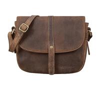 STILORD 'Kira' Bolso mujer piel vintage Bolso hombro mujer pequeño verano invierno para salir noche fiesta diario Bolso mano de auténtico cuero, Color:calais - marrón