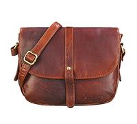 STILORD 'Kira' Bolso mujer piel vintage Bolso hombro mujer pequeño verano invierno para salir noche fiesta diario Bolso mano de auténtico cuero, Color:siena - marrón