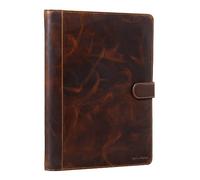 STILORD Lennoxus Portafolio Cuero para Documentos A4 Organizador Maletin Portadocumentos Carpeta de Conferencias 12,9 Pulgadas de Piel Color:Milano - marrón