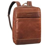 STILORD Leo Mochila de Equipaje de Mano con ventilación Trasera Mochila de Piel para portátil de 15,6 Pulgadas Mochilas Mochilas para señoras y Caballeros Color:Mocca - marrón Oscuro