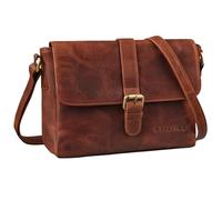 STILORD 'Letizia' Bolso bandolera mujer pequeño cuero bolso serraje bolsos mujer bandolera mujer cuero bolsos de piel shoulder bag bandolera piel retro, Color:porto - marrón