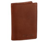 STILORD 'Logan' Cartera Cuero Vintage para Hombres y Mujeres Monedero Billetera Grande con Cremallera de auténtica Piel Vintage, Color:Cognac-marrón