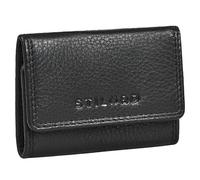 STILORD 'London' Mini Cartera Piel para Mujeres y Hombres - Cartera de Cuero RFID Vintage Pequeña Monedero Cuero Autentico - Tamaño Bolsillo y el Bolso, Color:Negro