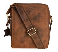 STILORD Lorand Bolso de Hombro Cuero de los Hombres de la Vendimia para los Hombres Bolsa de Mensajero Pequeño Bolso de los Hombres Bolso Cross-Body de Cuero Genuino Color:Calais - marrón